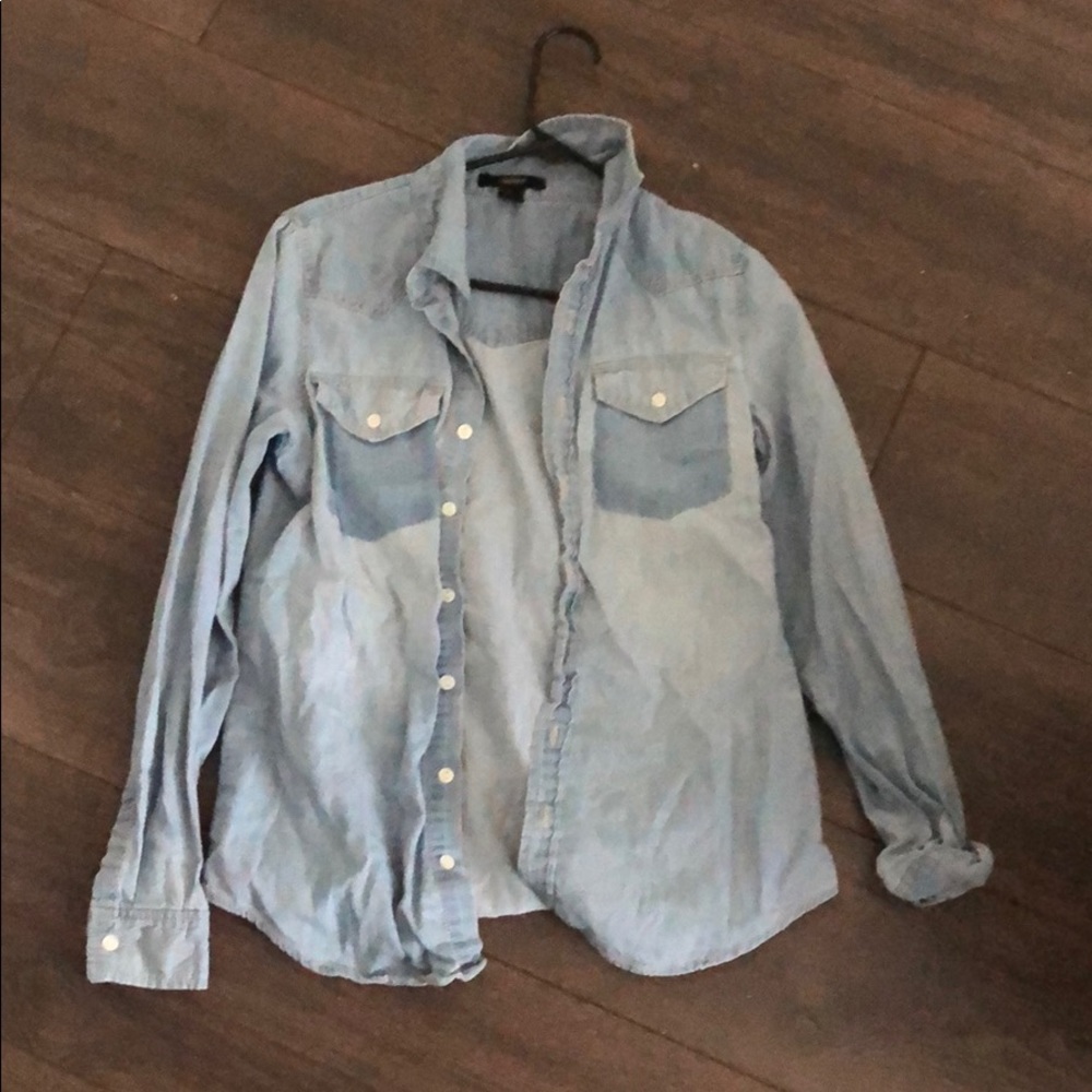 Denim flannel